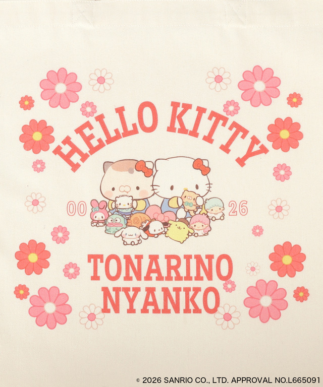 フラワーモチーフトートバッグ