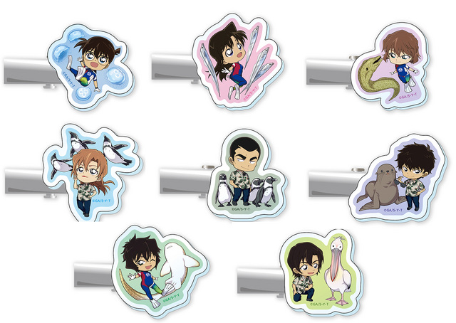 「名探偵コナン　風駆ける天空都市」サンシャイン水族館限定グッズ「前髪クリップ」全8種