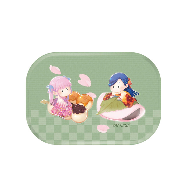 本好きの下剋上　スクエア缶バッジ（ミニマイン＆ハンネローレ）660円(税込)