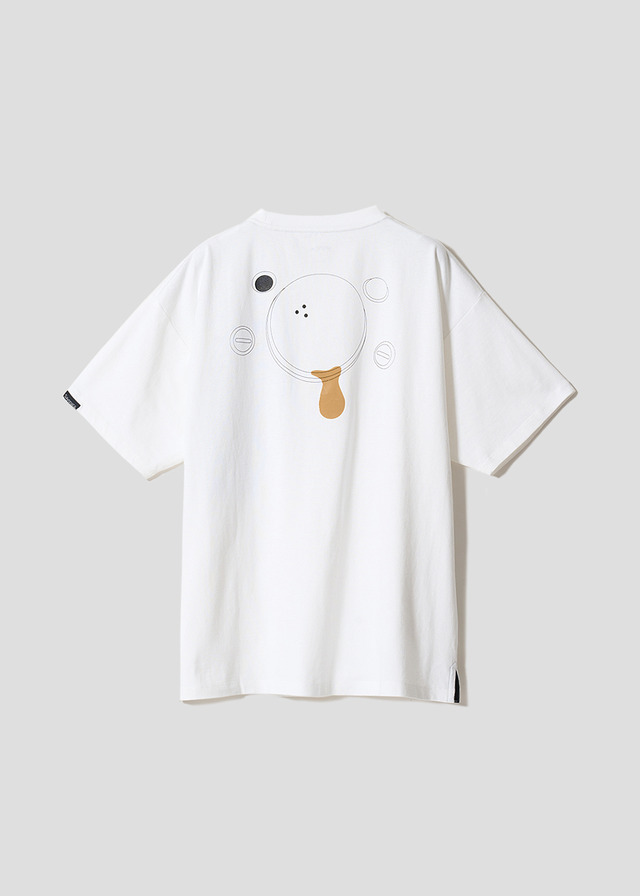 TVアニメ『攻殻機動隊 STAND ALONE COMPLEX』×グラニフ　「さよならバトーさん｜ビッグシルエットTシャツ」背面
