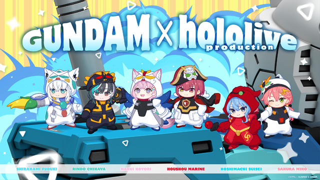 「GUNDAM」×「hololive production」第１弾 ミニキャラデザイン
