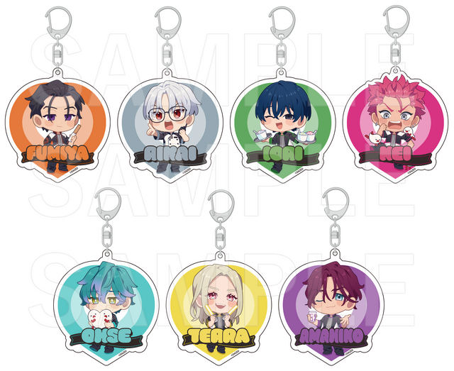 トレーディングアクリルキーホルダー（全7種） 950円(税込) ※ランダムに封入して販売となります。