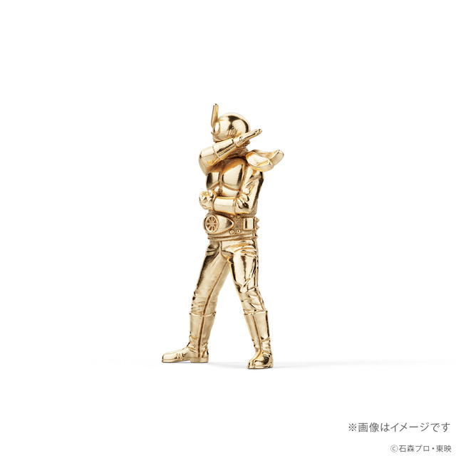 仮面ライダー旧1号　18金ミニフィギュア