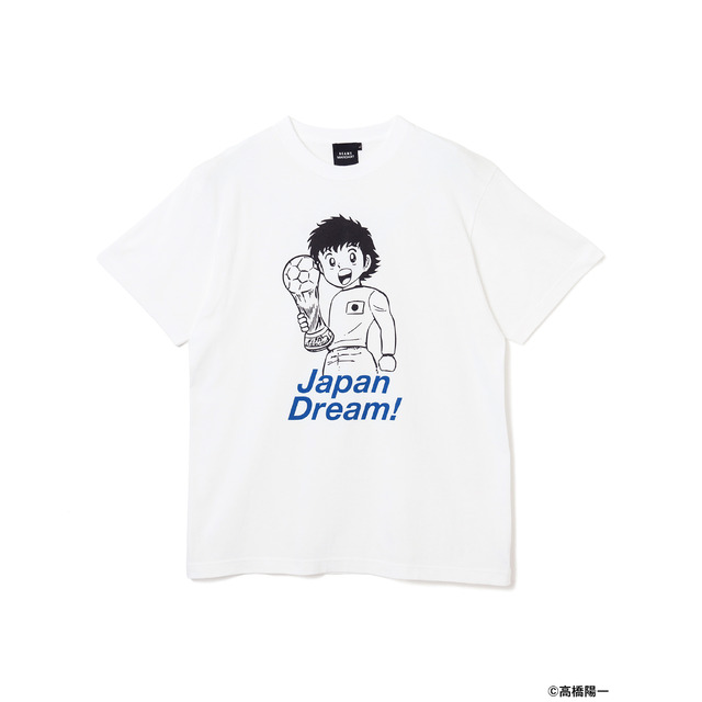キャプテン翼 × BEAMS MANGART　「翼JAPAN DREAM  Tシャツ（ホワイト）」