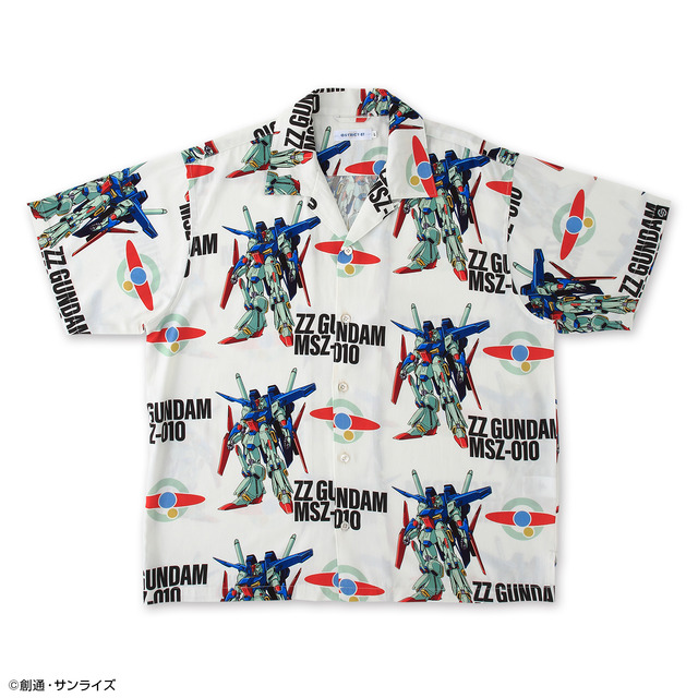 「STRICT-G『機動戦士ガンダムZZ』アロハシャツ」ZZガンダム