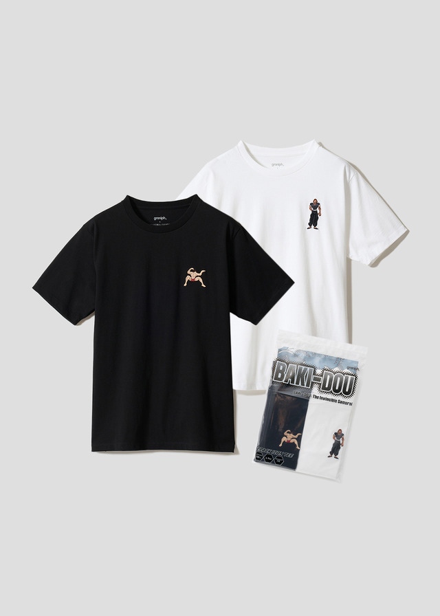 アニメ『刃牙道』×グラニフ　「範馬親子｜2パックアイコンTシャツ」