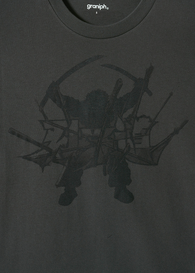 アニメ『刃牙道』×グラニフ　「宮本武蔵｜Tシャツ」部分アップ