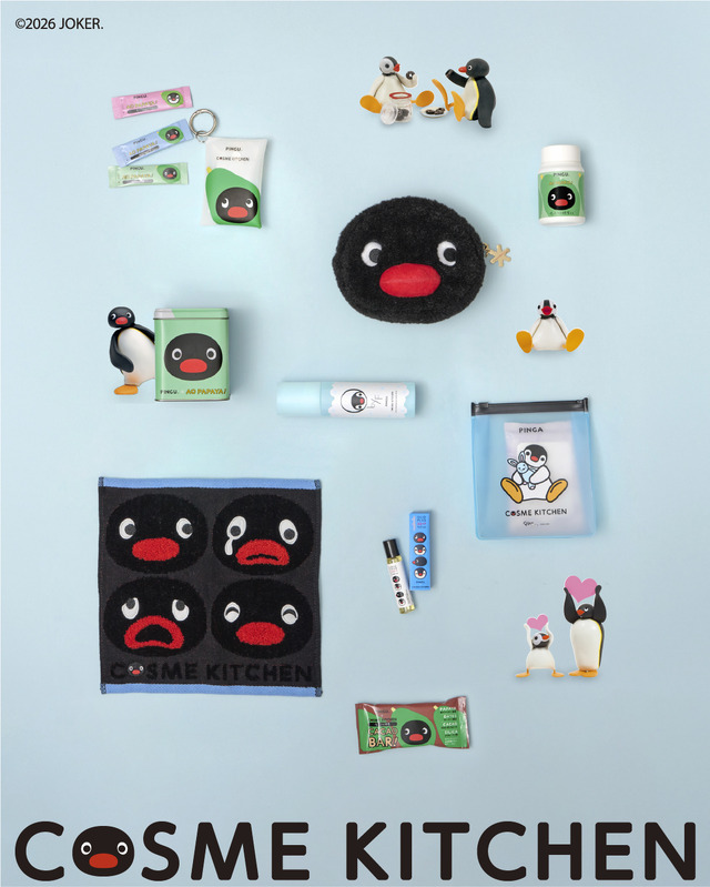 ピングーがCosme Kitchenと初コラボ！人気商品がキュートなピングーデザインに♪もふもふかわいいポーチなども登場