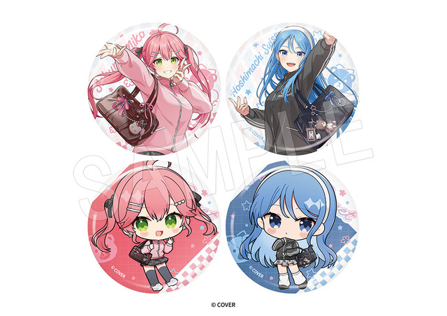 トレーディング缶バッジ　ジャージver.（全4種）販売価格：1個 550円(税込)／コンプリートセット[4個入]2,200円(税込)