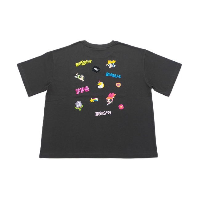 パワーパフガールズ　刺しゅうプリントTシャツ