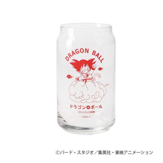 ドラゴンボール DELICIOUS菜館 缶型グラス 悟空／ブルマ