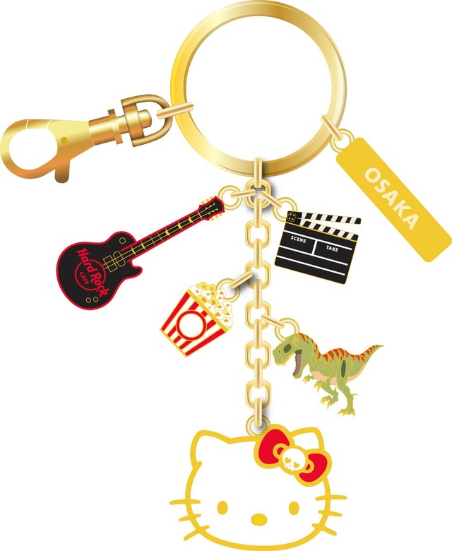 ハードロックカフェ 「Hello Kitty Collection」ユニバーサル・シティウォーク大阪店 Hello Kitty City Icon Charm Keychain