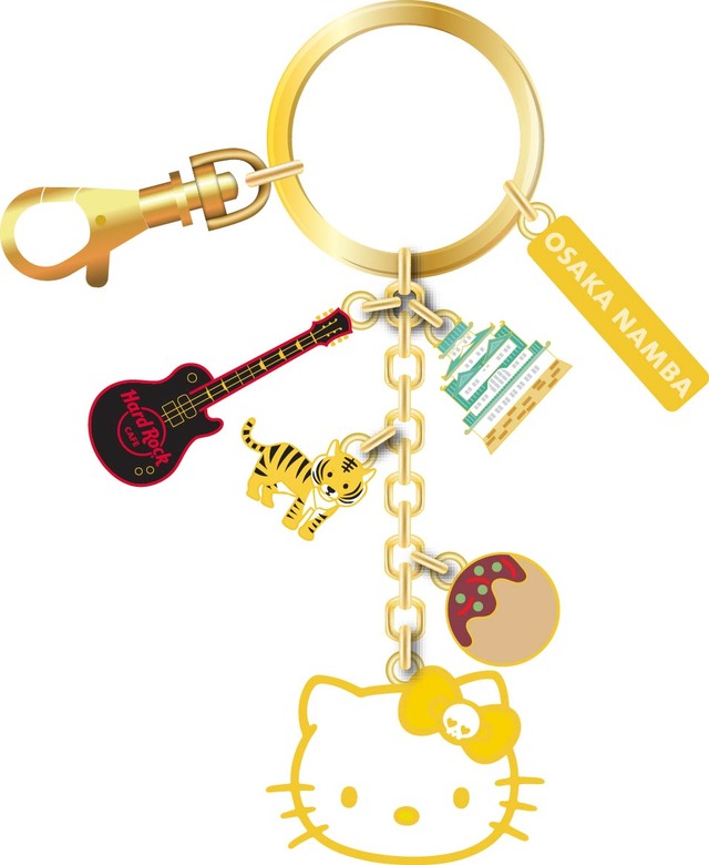 ハードロックカフェ 「Hello Kitty Collection」なんば大阪店 Hello Kitty City Icon Charm Keychain