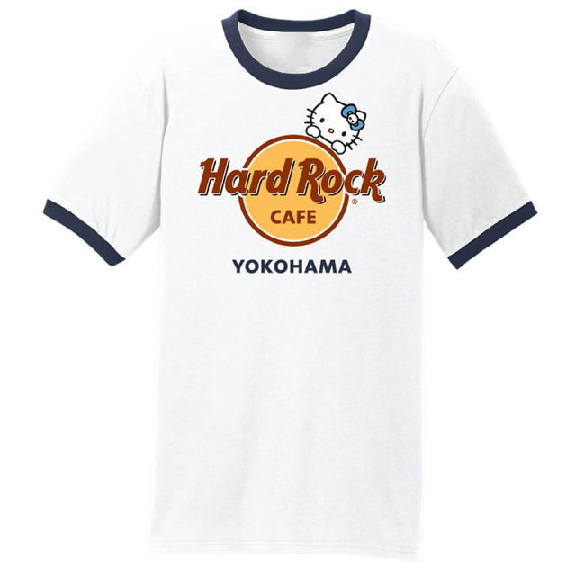 ハードロックカフェ 「Hello Kitty Collection」横浜店 Hello Kitty Ringer T-shirt