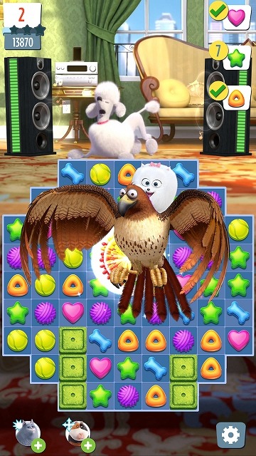 映画「ペット」がパズルゲームに  「ペット わんにゃんラッシュ」無料配信スタート