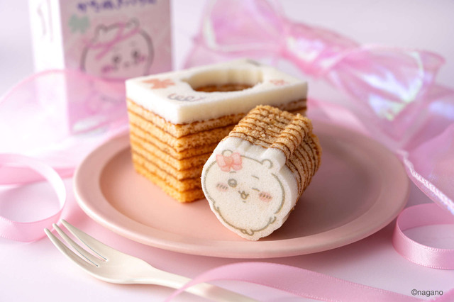 ちいかわ かたぬきバウム リボン・ちいかわ（いちご）