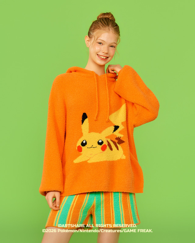 wiggle wiggle「Pokemon Special Design」フード付きパジャマセット - ピカチュウ