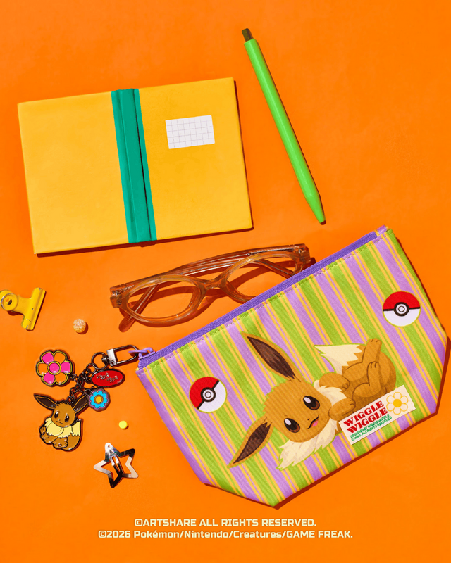 wiggle wiggle「Pokemon Special Design」パターンポーチ - イーブイ