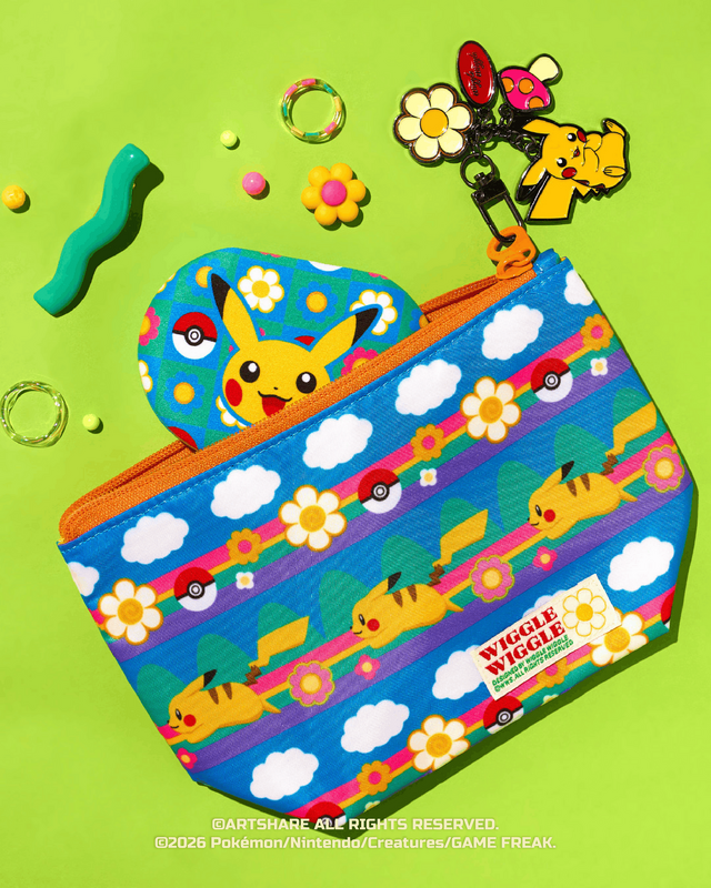 wiggle wiggle「Pokemon Special Design」パターンポーチ - メタモン