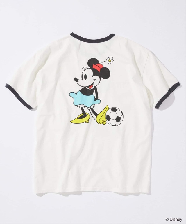 JOURNAL STANDARD「MICKEY MOUSE / ミッキー マウス 別注 サッカー プリント Tシャツ ホワイトA」