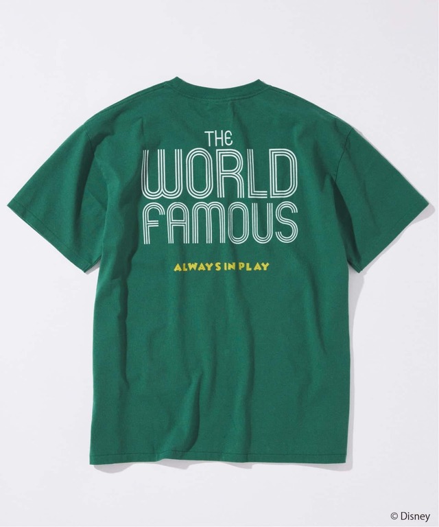 JOURNAL STANDARD「MICKEY MOUSE / ミッキー マウス 別注 サッカー プリント Tシャツ グリーンB」