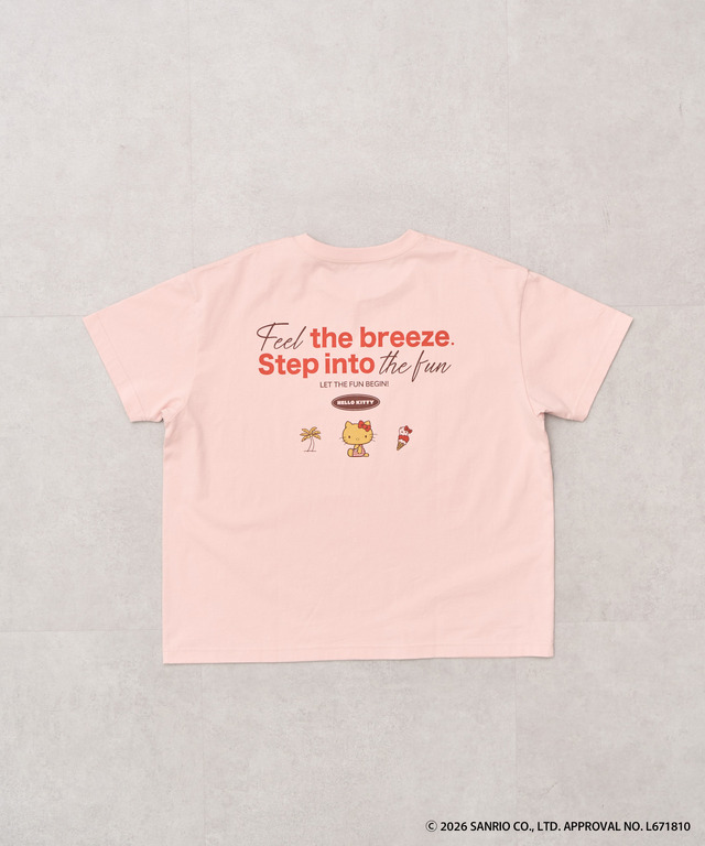 日焼けハローキティバックロゴTシャツ（￥3,490）