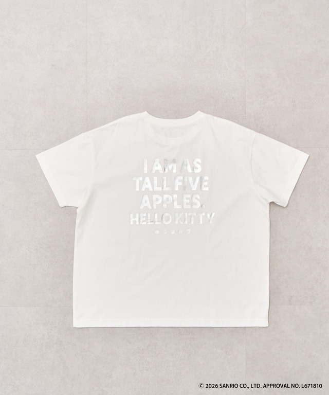 ハローキティシルバー箔プリントTシャツ（￥3,490）