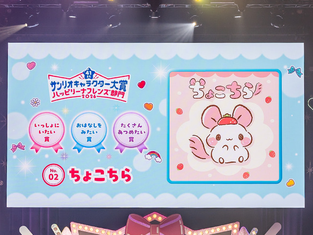 ハッピリーナフレンズ部門3賞受賞「ちょこちら」