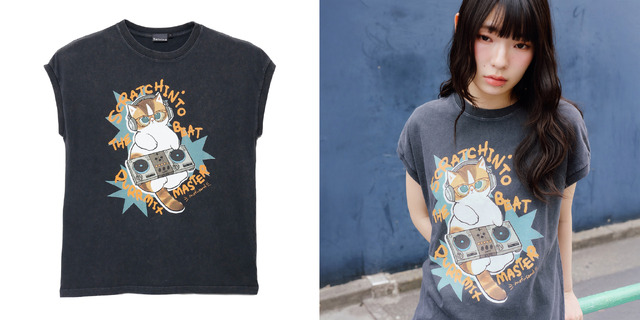 ワイドノースリーブ 　PURR MIX MASTER　 (size:M～L)　4,400円(税込)