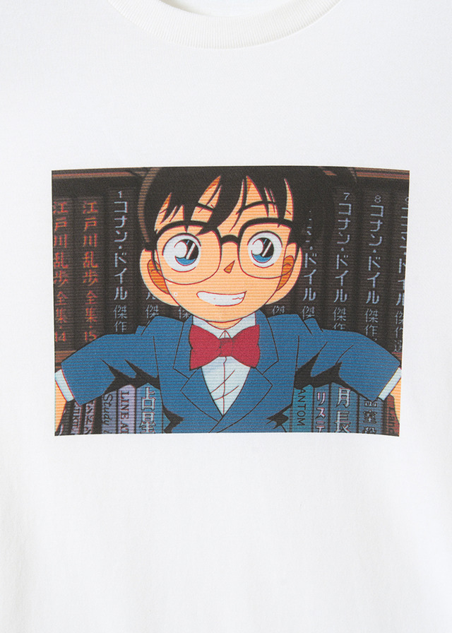 アニメ『名探偵コナン』×グラニフ　「江戸川コナン｜Tシャツ」部分アップ