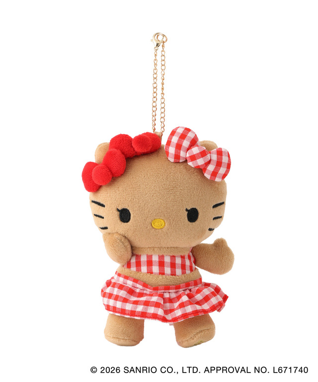 HELLO KITTY×VIS　「日焼けデザイン ハローキティぬいぐるみチャーム」