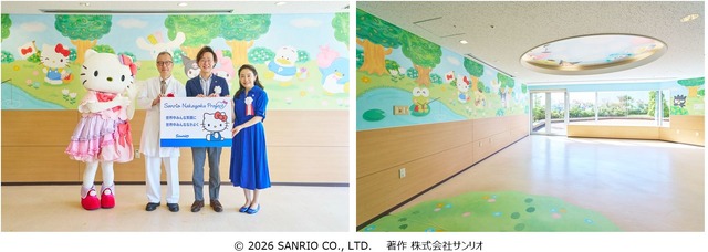 サンリオ、日本赤十字社医療センター小児病棟を23キャラクターを用いた空間づくりで支援