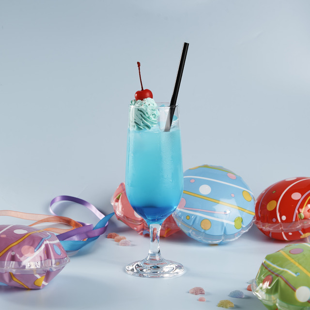 「超かぐや姫！ × andGALLERY Collaboration Cafe」　コラボドリンク「彩葉のシアンミントドリンク」