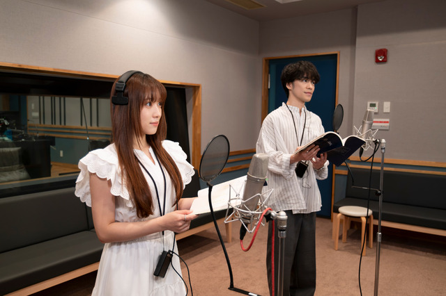 矢吹奈子、小野賢章／『縁の手紙』アフレコ