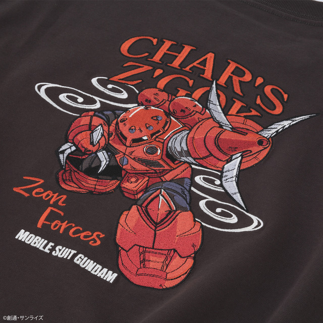 STRICT-G『機動戦士ガンダム』刺繍Tシャツ MSM-07S CHAR'S Z'GOK（スミクロ）