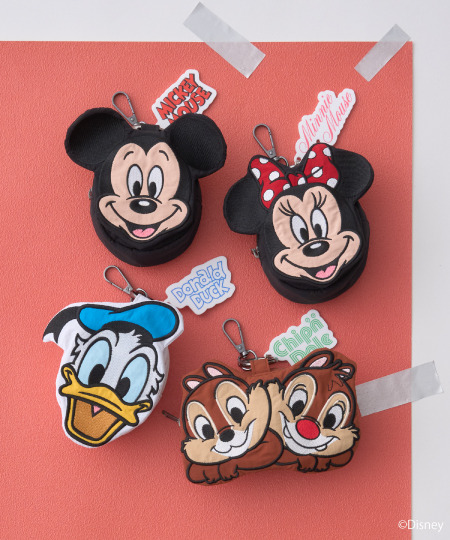 【Mickey＆Friends】フェイスポーチチャーム