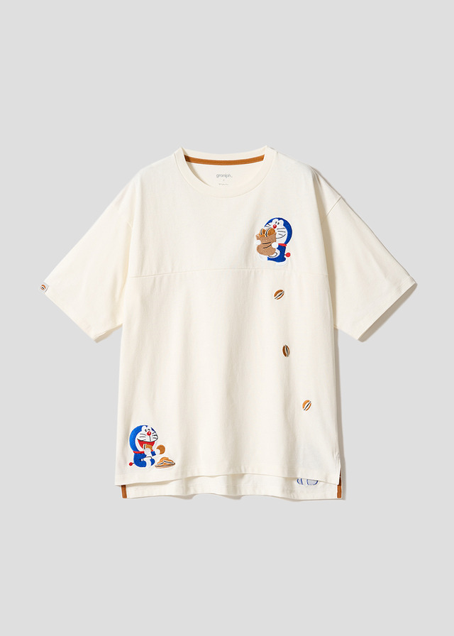 『ドラえもん』×グラニフ　「どら焼きコロコロ｜ビッグシルエットTシャツ」