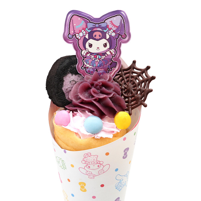 クロミのいたずら 紫芋とブルーベリーロールのクレープ