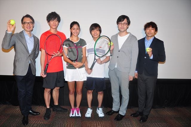 「ベイビーステップ」舞台挨拶にメインキャストが集結 “テニス”ならではの役づくりの苦労とは？