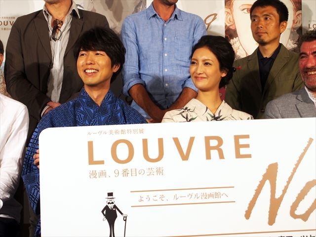 「ルーヴルNo.9 ～漫画、9番目の芸術～」オープニングイベント 音声ガイドを務めた神谷浩史、女優の菜々緒も登壇