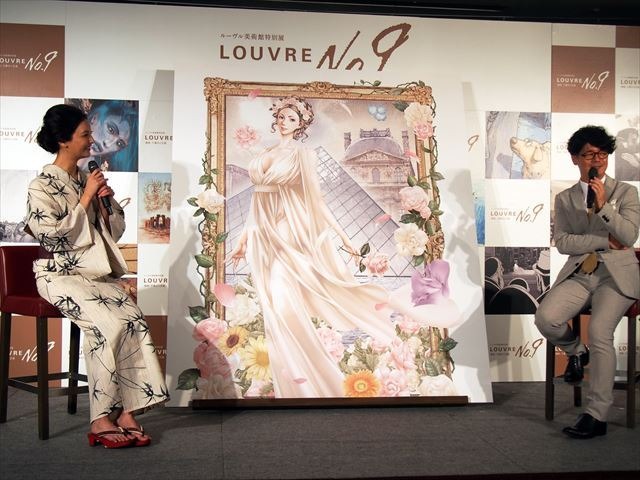 「ルーヴルNo.9 ～漫画、9番目の芸術～」オープニングイベント 音声ガイドを務めた神谷浩史、女優の菜々緒も登壇