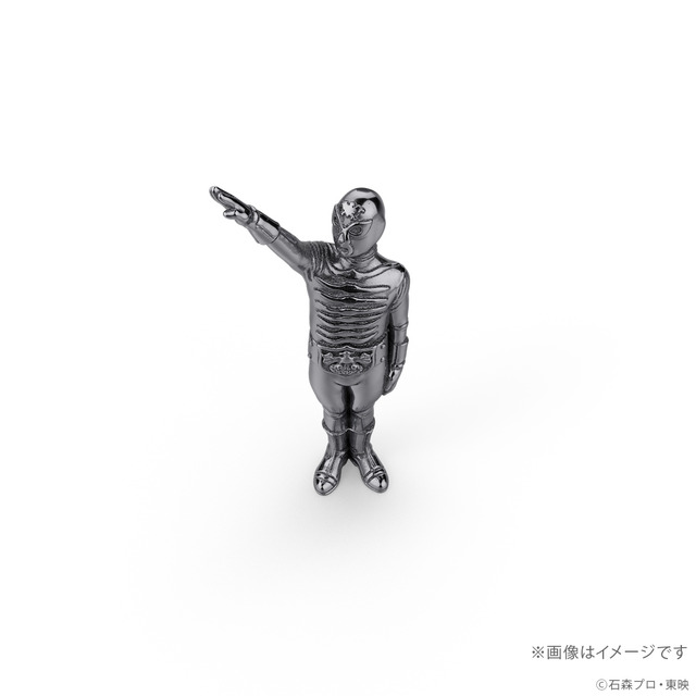 ショッカー戦闘員（骨） シルバー925ミニフィギュア