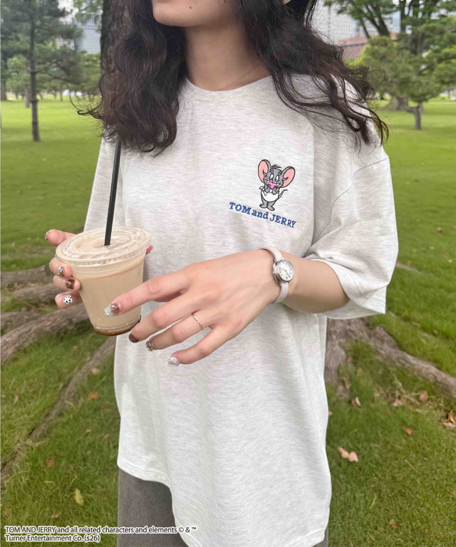アクリルキーホルダー付トムとジェリーTシャツ(Q10950-12)