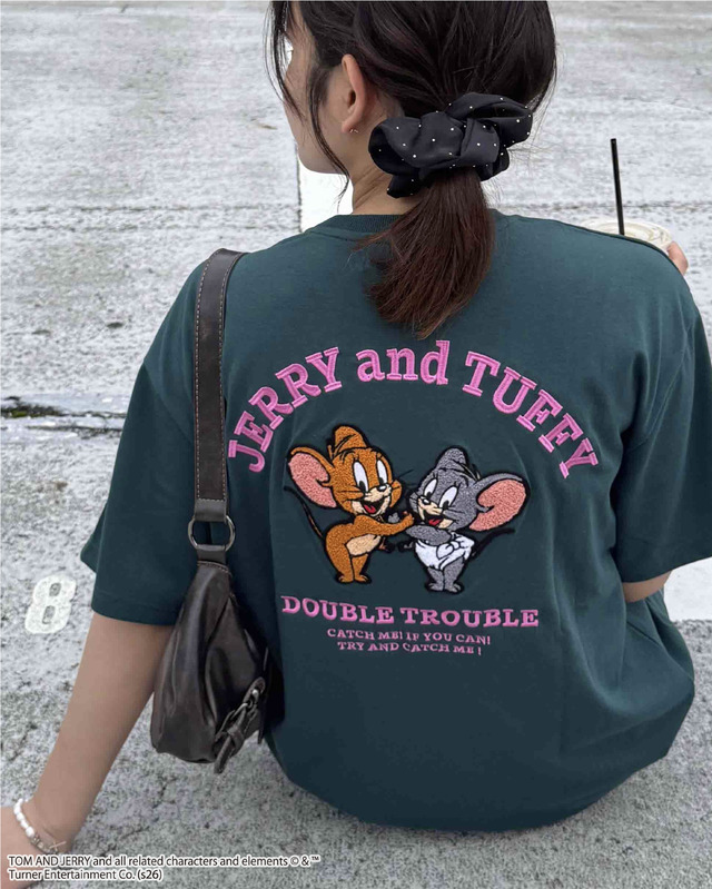 アクリルキーホルダー付トムとジェリーTシャツ(Q10950-12)