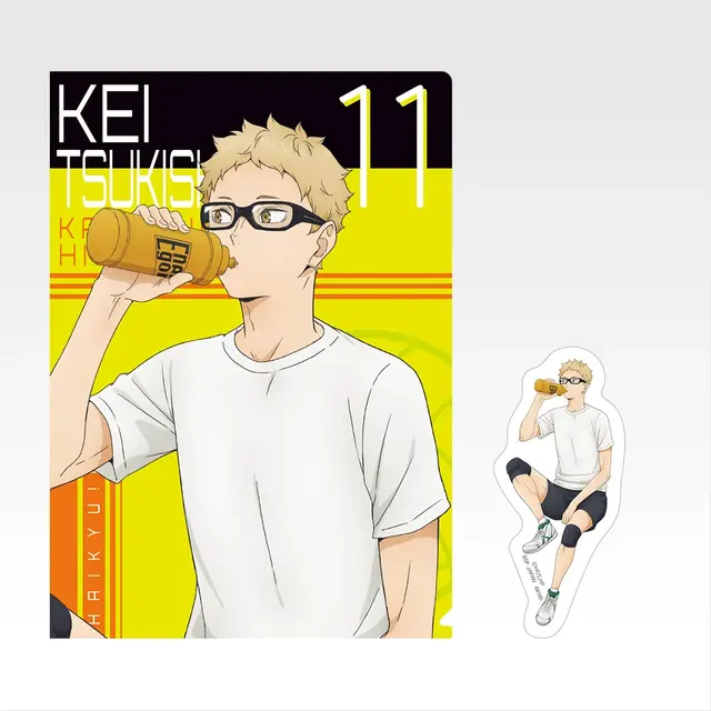 「一番くじ ハイキュー!! -烏野の未来-」J賞：クリアファイル＆ステッカーセット（選べる全11種）