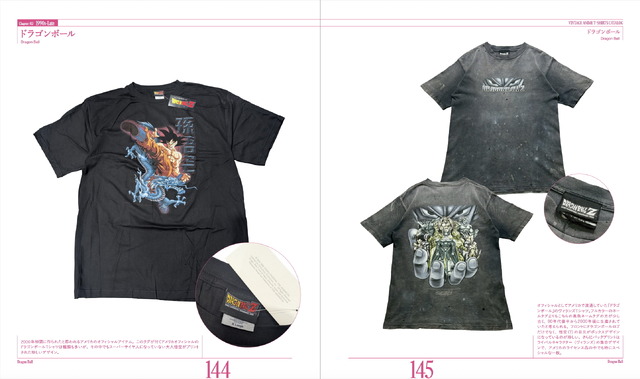 『ヴィンテージ アニメTシャツ カタログ』中面一覧『ドラゴンボール』