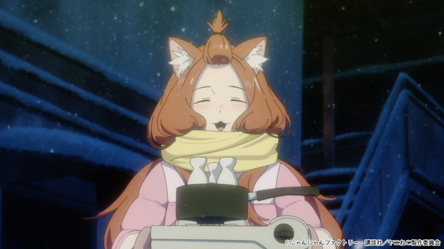 夏アニメ『ヤニねこ』第8話「ニャーたちも師走は走るにゃ」場面カット