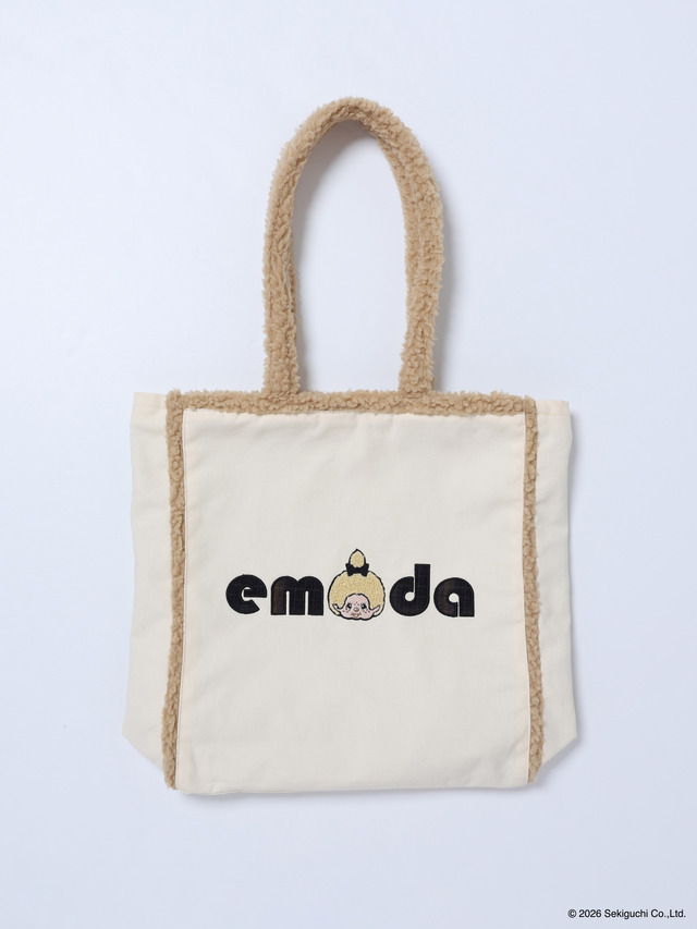 【Monchhichi×EMODA】2トーンボアトートバッグ