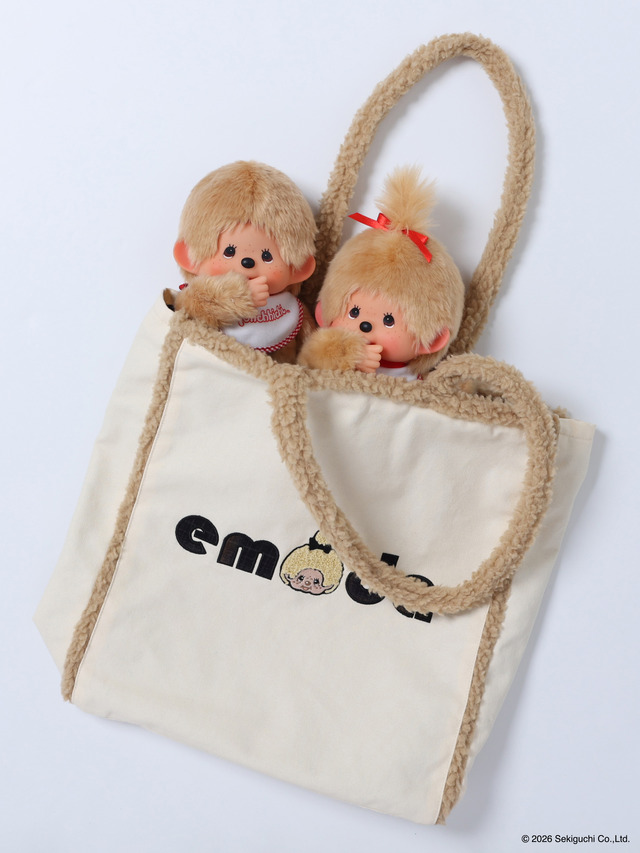 【Monchhichi×EMODA】2トーンボアトートバッグ