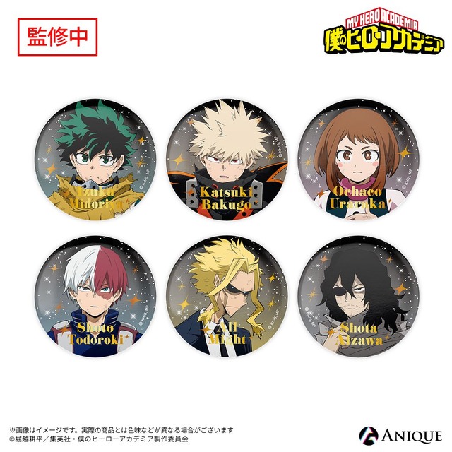 トレーディング箔押し缶バッジ